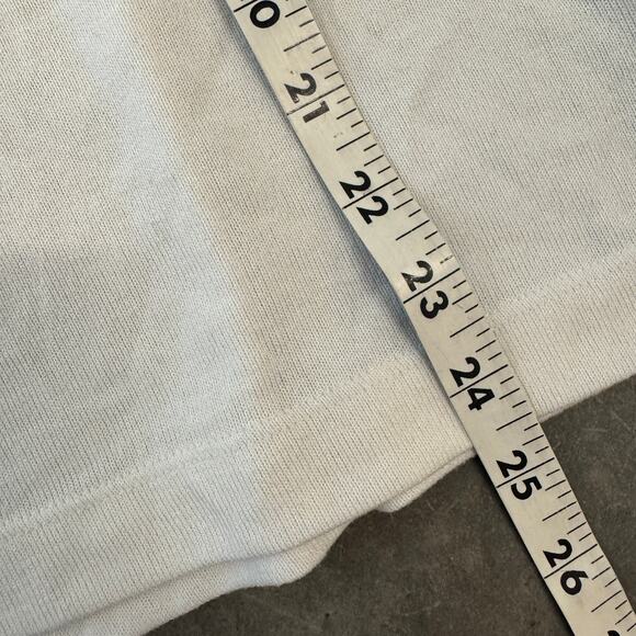 The Loft White Essentials Basic Stretch Knit Short Sleeve Casual Top Medium - Picture 5 of 5